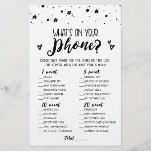 Editável O que há no seu telefone Bridal Party