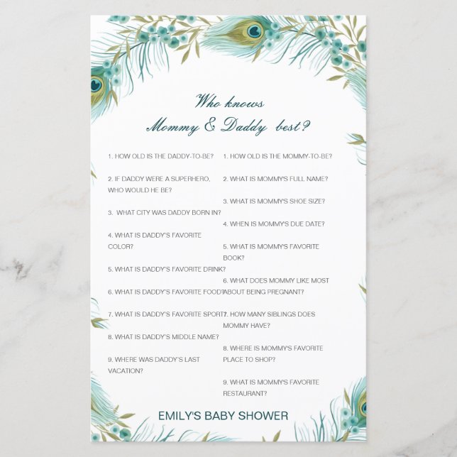 Editável que conhece melhor Mamãe e Pai (Frente)