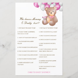 Editável que conhece melhor Mamãe e Pai