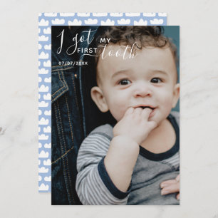 Editável, recebi meu primeiro cartão de dente