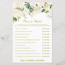 Editável sobre ou sob jogo de Chá de panela