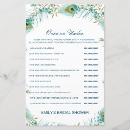 Editável sobre ou sob jogo de Chá de panela