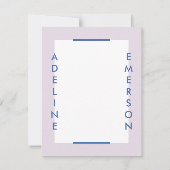 Editorial Modern Typografia Stationery - Roxo (Frente)
