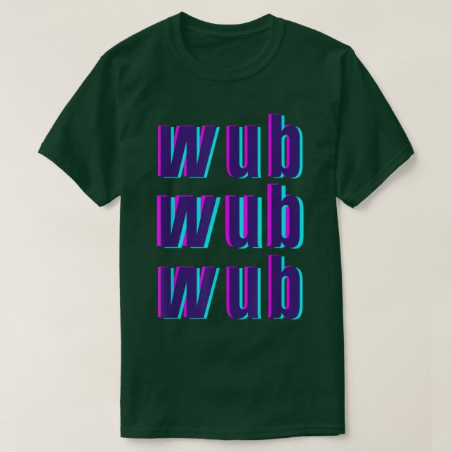 EDM Music Festival Rave Dubstep Riddim T-Shirt (Frente do Design)