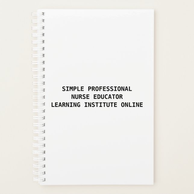 EDUCADOR PROFISSIONAL DE ENFERMEIROS.  Agenda (Frente)