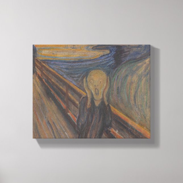 Edvard Munch The Gritar Canvas Art (Frente)