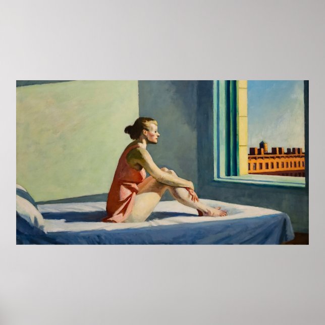 Edward Hopper Girl Wall Art Design Poster (Frente)