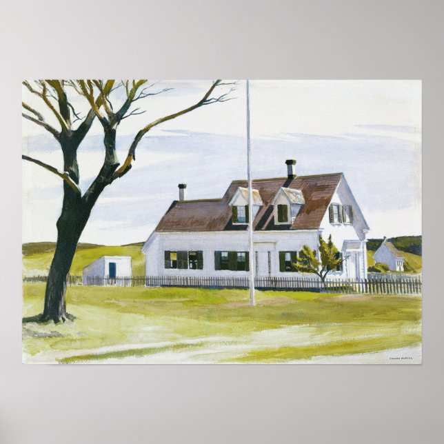 Edward Hopper Wall Art Design Poster (Frente)
