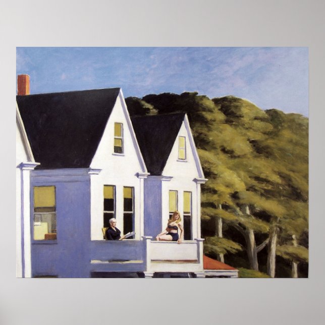 Edward Hopper Wall Art Design Poster de decoração (Frente)