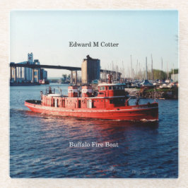 Edward M. Cotter glass porta copos