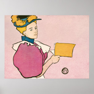 Edward Penfield Ilustração de uma Poster de Mulh