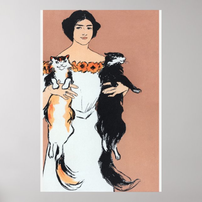 Edward Penfield Ilustração de uma Poster de Mulher (Frente)