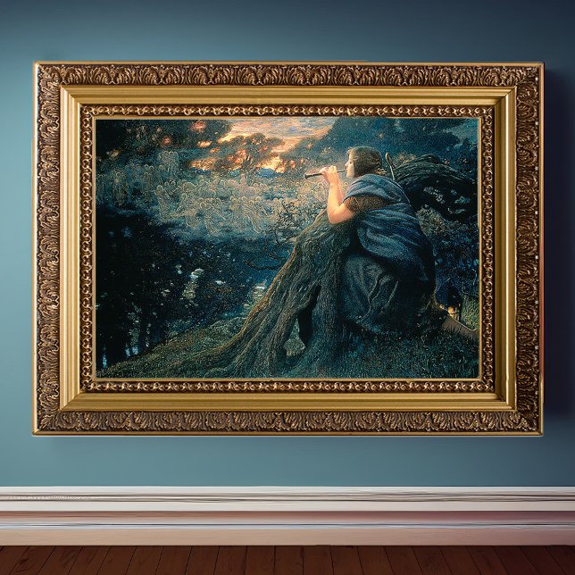 Edward Robert Hughes Fantazie za soumraku Poster (Criador carregado)