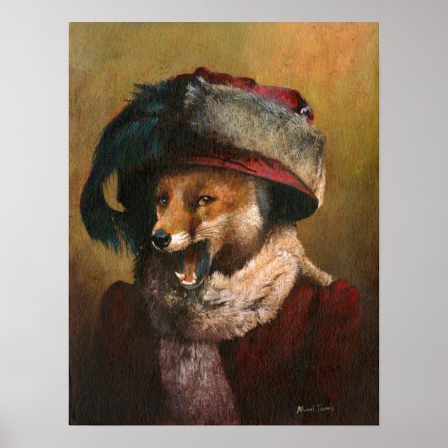 Edwardian Vixen Impressão (Frente)