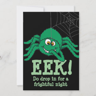 Eek! grande convite para festa de Halloween