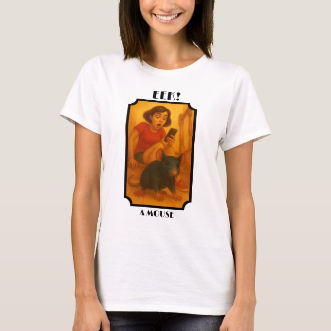 EEK! uma camiseta de rato (Frente)