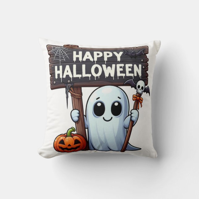 Eerie Echoes: Um Conto de Halloween | Almofada (Frente)