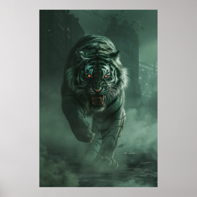 Eerie Tiger Zombies Personificação Poster (Frente)
