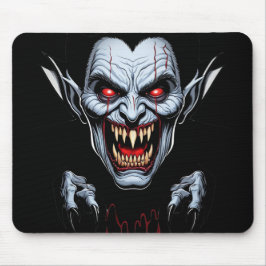 Eerie Vampire Face Mousepad