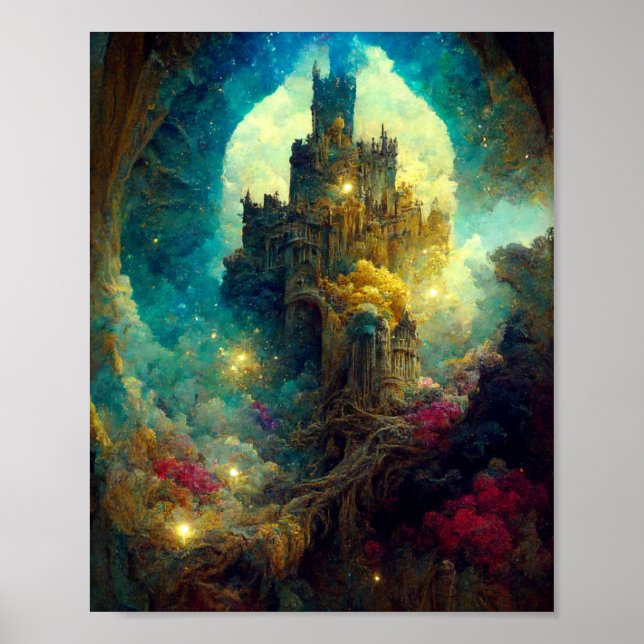 Eethal Castle 7 Fantasy Art Poster (Frente)