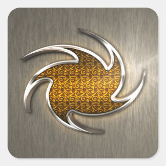 efeito 3d do adesivo do logotipo