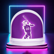 Efeito de brilho neon personalizado para jogador d