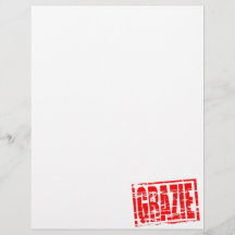 Efeito de carimbo de borracha vermelho Grazie