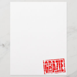 Efeito de carimbo de borracha vermelho Grazie