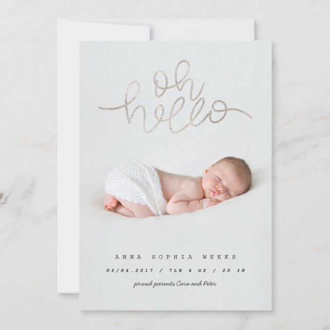 Efeito de folha prateada de bebê (Frente)