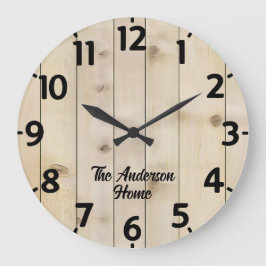 Efeito de Madeira Efeito Grande Relógio