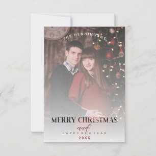 Efeito de Transparência Moderno Família Foto Natal