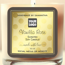 Efeito Dourado Logotipo Personalizado Etiquetas de