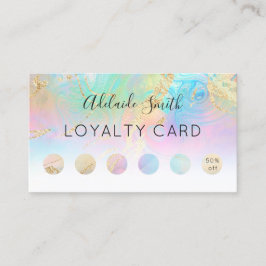 efeito holográfico FAUX do cartão de fidelidade