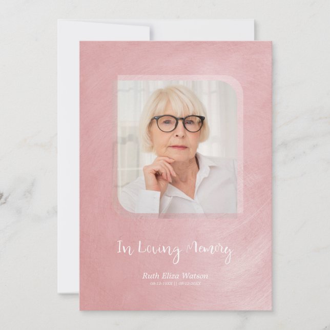 Efeito Metálico Cor-de-Rosa Falso Relembrando Os A (Frente)