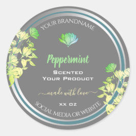 Efeito prateado das etiquetas de embalagem de prod