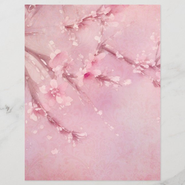 Efêmeros de Álbum de Recortes de Flor de Cerejeira (Frente)