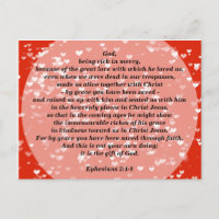 Efésios 2 Salvos pela Graça Cartão Postal