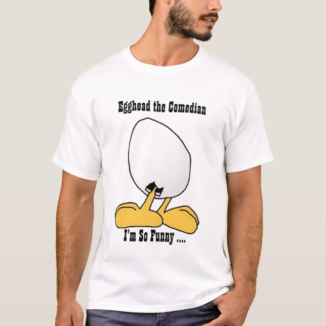 Egghead o comediante - t-shirt básico dos adultos (Frente)