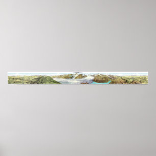 EGGISHORN Swiss Alps Panorama 360° Poster