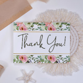 Eggshell e Cartões de agradecimentos Elegante Flor