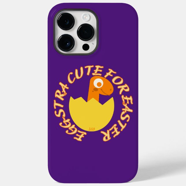 EGGSTRA BONITA PARA PÁSCOA de dino páscoa engraçad (Verso)