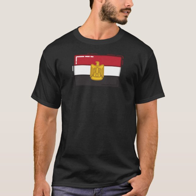 Egípcio Flag Tee, Eu Adoro a camisa do Egito (Frente)