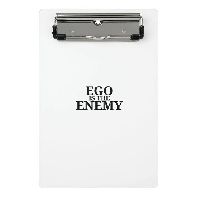 Ego É O Inimigo Minimalista  Mini Prancheta (Frente)