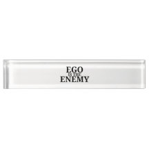 Ego É O Inimigo Nome De Mesa Minimalista De Máquin