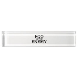 Ego É O Inimigo Nome De Mesa Minimalista De Máquin