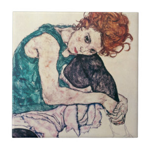 Egon Schiele assentou o azulejo da mulher