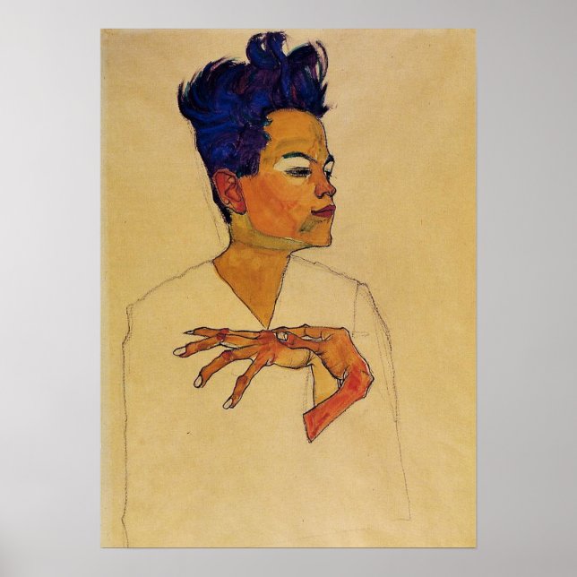 Egon Schiele - Poster de autorretrato (Frente)