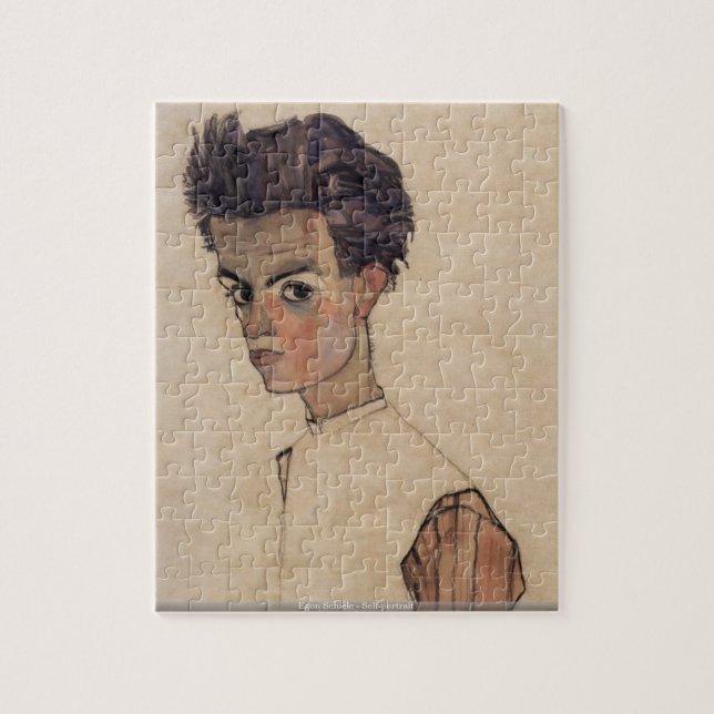 Egon Schiele - quebra-cabeça do Auto-retrato (Vertical)