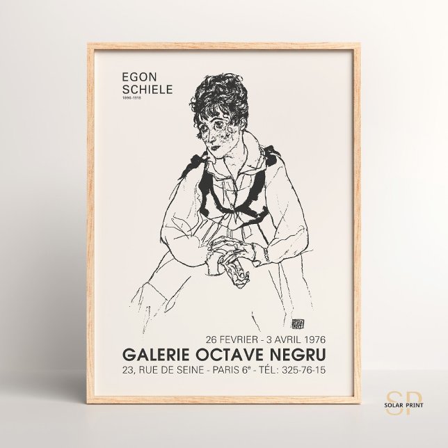 Egon Schiele Retrato da Impressão da Esposa do Art (Criador carregado)