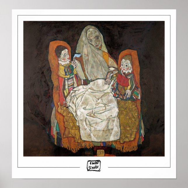 Egon Schiele Zedign Art Poster #13-3 (Frente)